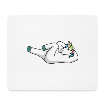 Unicorn Training Fitness Cadeau Sport Gym Studio - Tapis de souris (format paysage) - blanc - Devant