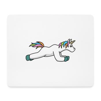 Unicorn Training Fitness Cadeau Gym Sport Studio - Tapis de souris (format paysage) - blanc - Devant