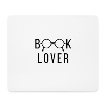 Book Lover Nerd Livre Livres Littérature Lunettes - Tapis de souris (format paysage) - blanc - Devant
