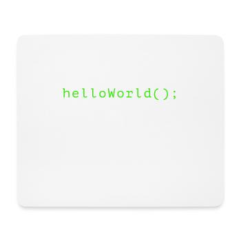 HelloWorld Programm Code Coding Informatik - Mousepad (Querformat) - Weiß - Vorne