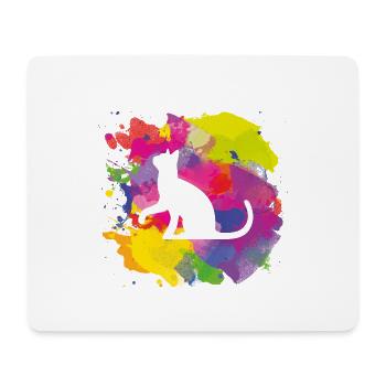 cat - Mousepad (Querformat) - Weiß - Vorne