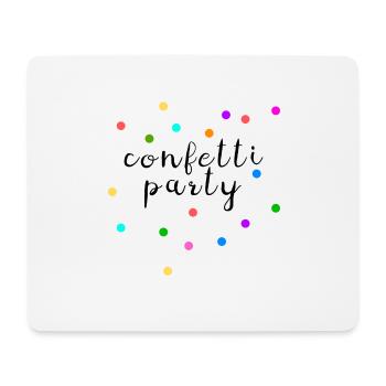 Confetti Party Colorful Celebration - Mouse Pad (horizontal) - white - Front