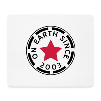 on earth since 2003 (fr) - Tapis de souris (format paysage) - blanc - Devant