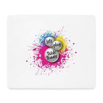 Table Tennis Ping Pong Pingpong Gift Sports Fun - Mouse Pad (horizontal) - white - Front