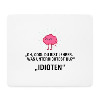 LEHRER - Mousepad (Querformat) - Weiß - Vorne
