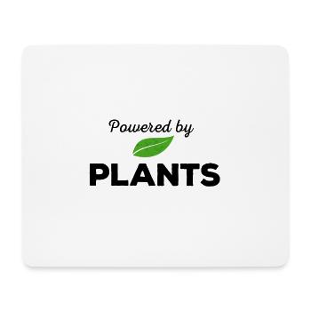 Powered by PLANTS - Mousepad (Querformat) - Weiß - Vorne