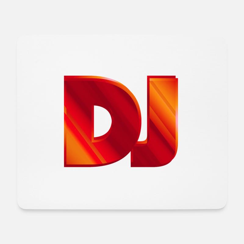 DJ - Mousepad (Querformat) - Weiß