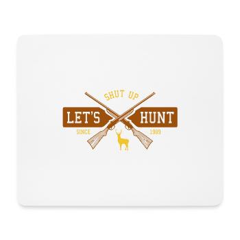 Jagdgewehr Jäger Geschenk Jagd Jagen Jägerin - Mousepad (Querformat) - Weiß - Vorne