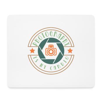 Photograph Kamera Fotograf Geschenk - Mousepad (Querformat) - Weiß - Vorne