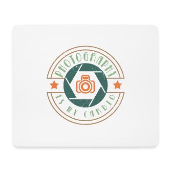 Funny Still Photographer Camera Gift - Mouse Pad (horizontal) - white - Front
