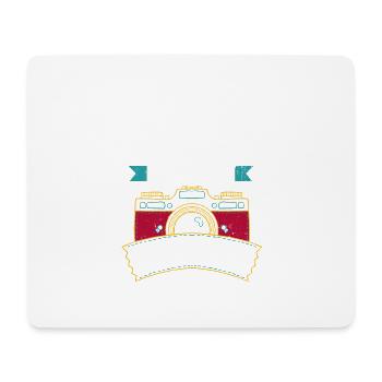 Funny Camera Photography Photographer Gift - Mouse Pad (horizontal) - white - Front