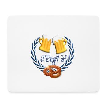 O Zapft is - München Lebkuchenherz Maß - Mousepad (Querformat) - Weiß - Vorne