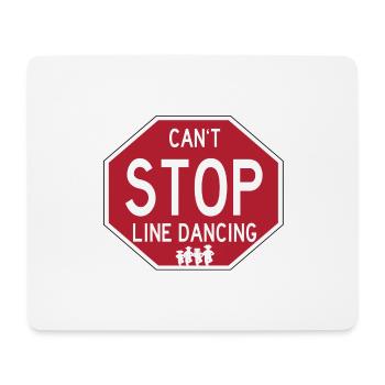 Funny Line Dancing Stop Sign - Mouse Pad (horizontal) - white - Front