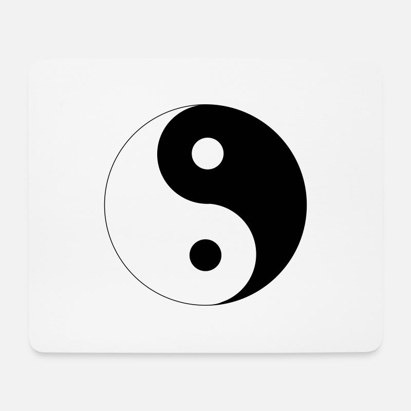 Yin Yang - Mousepad (Querformat) - Weiß