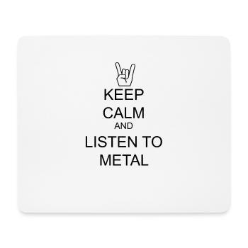 Metal Musik Band Geschenk - Mousepad (Querformat) - Weiß - Vorne