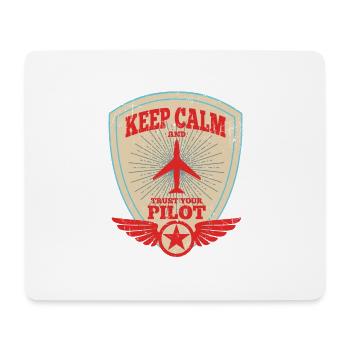 Pilot Luftfahrzeugführer Flugzeug Jet Geschenk - Mousepad (Querformat) - Weiß - Vorne