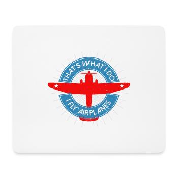 Pilot Hubschrauber Transportflieger Geschenk - Mousepad (Querformat) - Weiß - Vorne