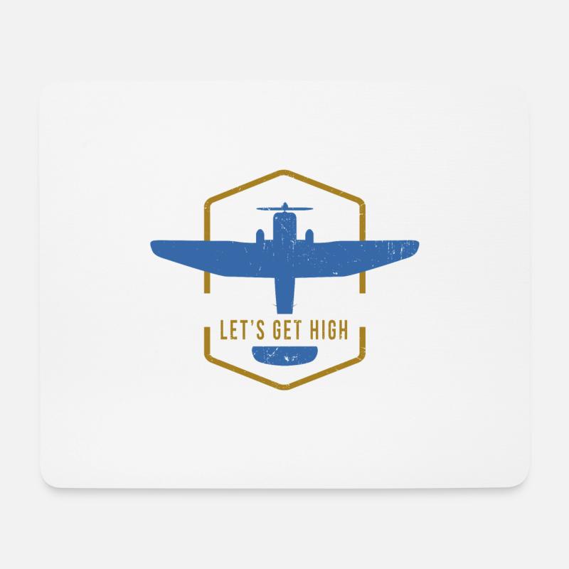 Pilot Aviator Aviator Jetpilot Gift - Mouse Pad (horizontal) - white