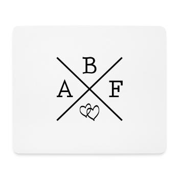 ABF Best friends - Tapis de souris (format paysage) - blanc - Devant