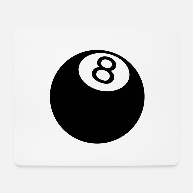 8 Ball - Mouse Pad (horizontal) - white