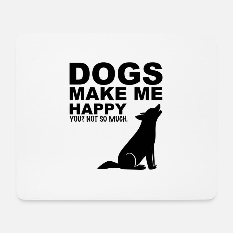 Dog - Mousepad (Querformat) - Weiß