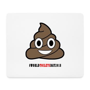 Kackhaufen - Tapis de souris (format paysage) - blanc - Devant