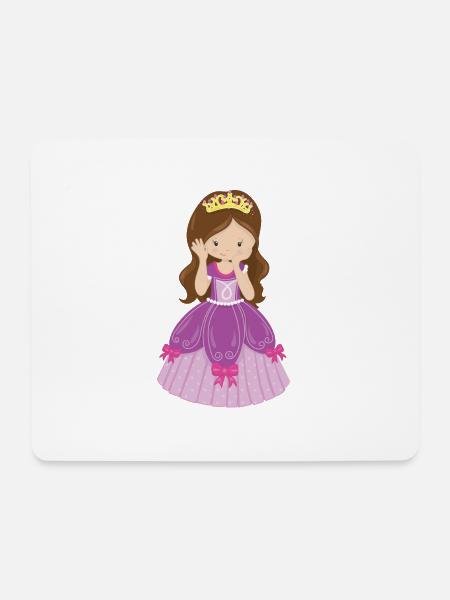 Maedchen Prinzessin Princess Schloss Geschenk - Mousepad (Querformat) - Weiß