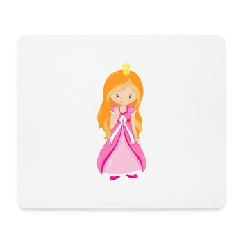 Princesse Couronne Château Princess cadeau - Tapis de souris (format paysage) - blanc - Devant