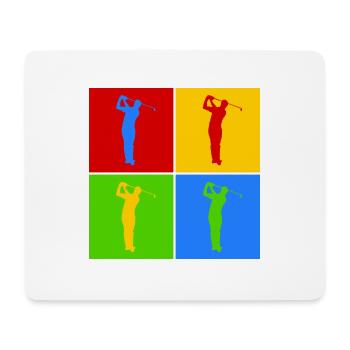 Golf Golfer Golfer Pop Art - Mouse Pad (horizontal) - white - Front