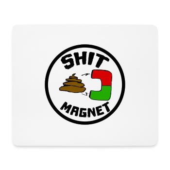 Shit magnet shit magnet - Mouse Pad (horizontal) - white - Front