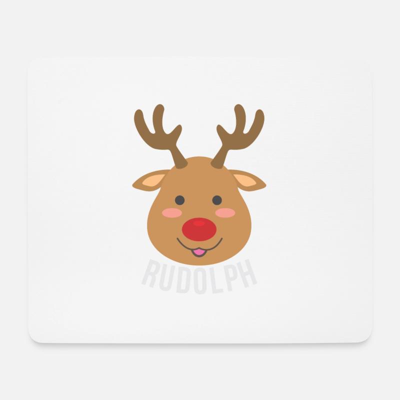 RUDOLPH WEIHNACHTEN SHIRT LUSTIGE IDEE - Mousepad (Querformat) - Weiß