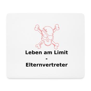 Leben am Limit Elternvertreter (black/white/red) - Mousepad (Querformat) - Weiß - Vorne