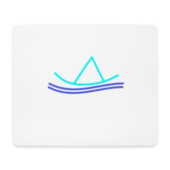 navigation à voile - Tapis de souris (format paysage) - blanc - Devant