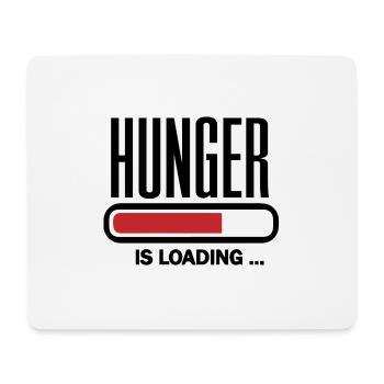 Hunger is loading - Mousepad (Querformat) - Weiß - Vorne