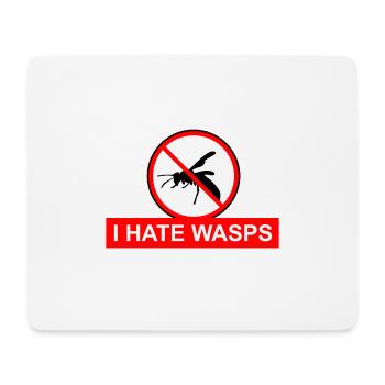 I HATE WASPS - I hate wasps - Mouse Pad (horizontal) - white - Front