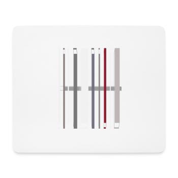 Stylish Abstract Two - Mousepad (Querformat) - Weiß - Vorne