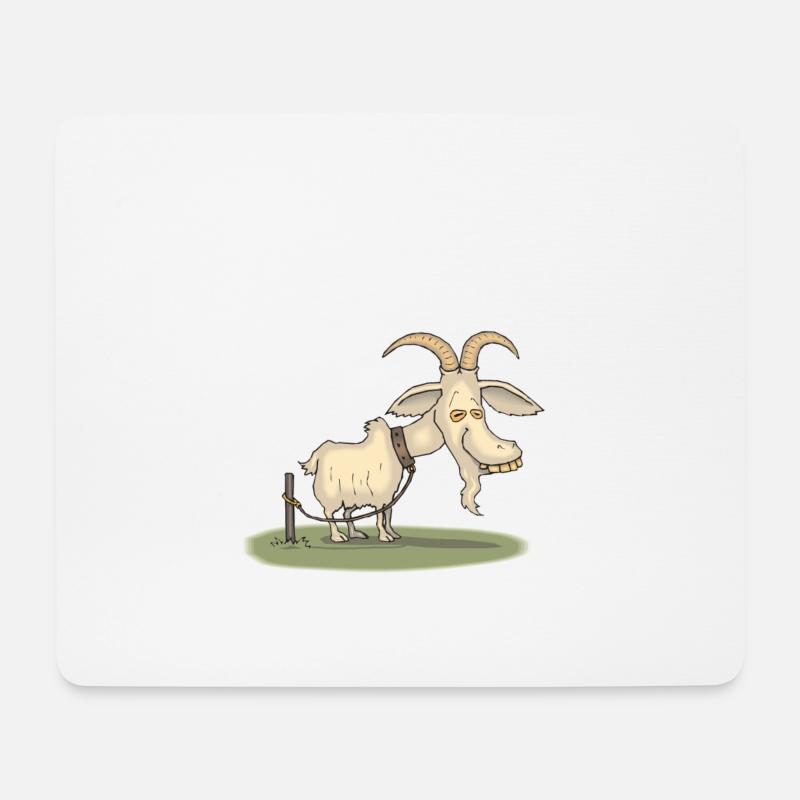 Ziegenpeter - Mousepad (Querformat) - Weiß