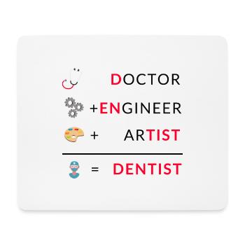 Doctor Engineer Artist Dentist Zahnarzt Zahnärztin - Mousepad (Querformat) - Weiß - Vorne