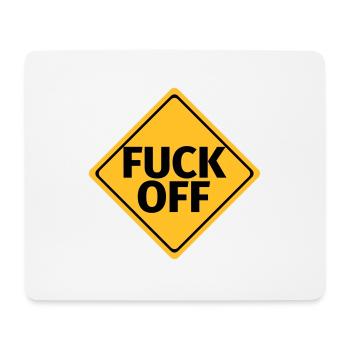 fuck off hau - Mouse Pad (horizontal) - white - Front