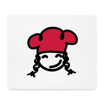 Köchin Mädchen - Mousepad (Querformat) - Weiß - Vorne