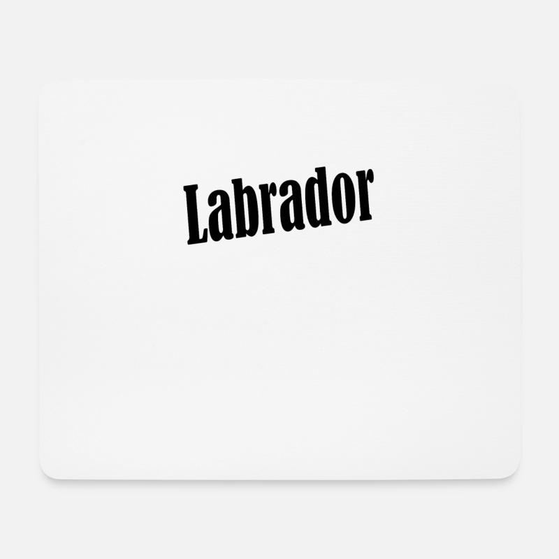 Labrador - Mousepad (Querformat) - Weiß