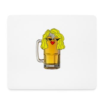 Kühles Blondes Bier - Mousepad (Querformat) - Weiß - Vorne