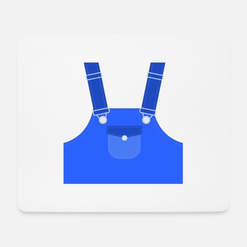 Typical blue man - Mouse Pad (horizontal) - white