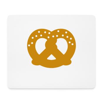 Brezel Geschenk - Mousepad (Querformat) - Weiß - Vorne