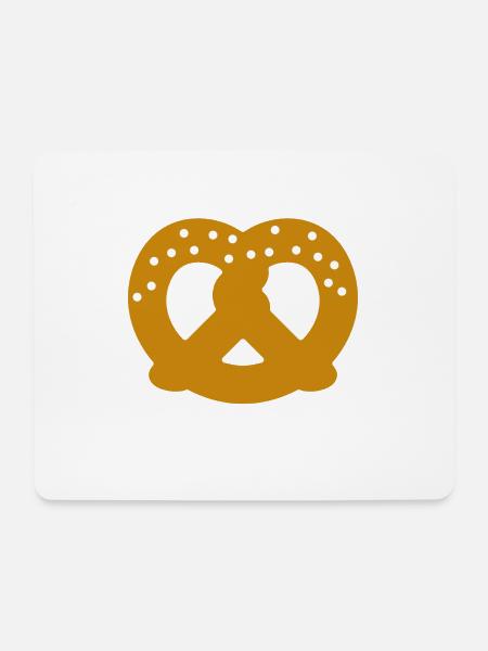 pretzel gift - Mouse Pad (horizontal) - white