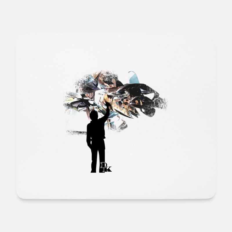 Graffiti ist Kunst 3 von dk - Mousepad (Querformat) - Weiß