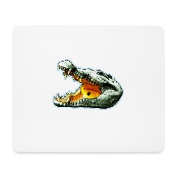 crocodile - Tapis de souris (format paysage) - blanc - Devant