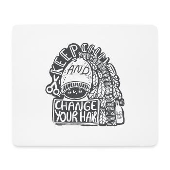 KEEP CALM - Mouse Pad (horizontal) - white - Front