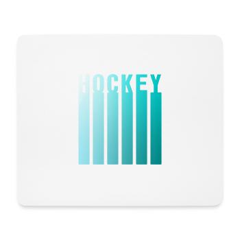 HOCKEY DESIGN X - Mouse Pad (horizontal) - white - Front