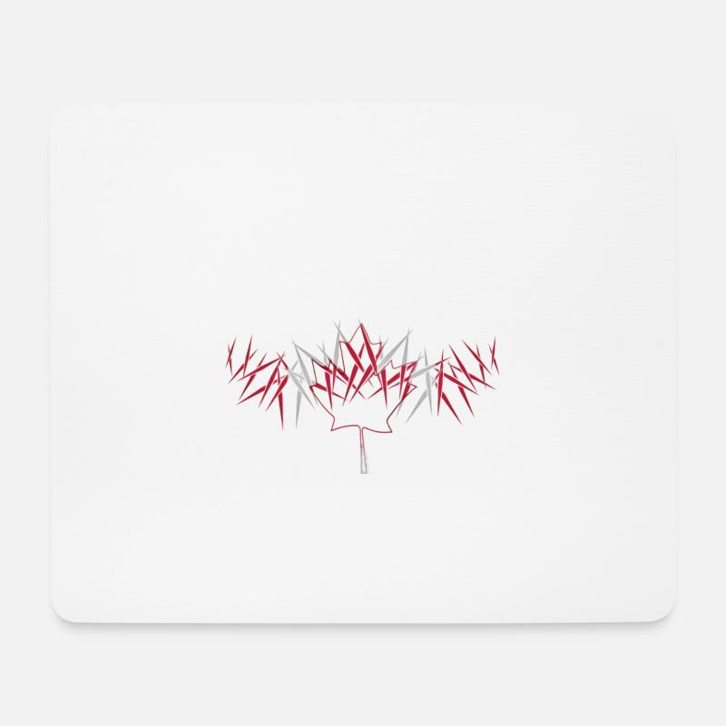 Canada Spikes - Mousepad (Querformat) - Weiß